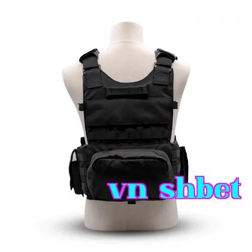 Áo khoác chiến thuật JPC kiểu đặc nhiệm màu đen